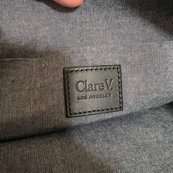 Clare V. Moyen Messenger Natural Woven Checker - Picture 5 of 13